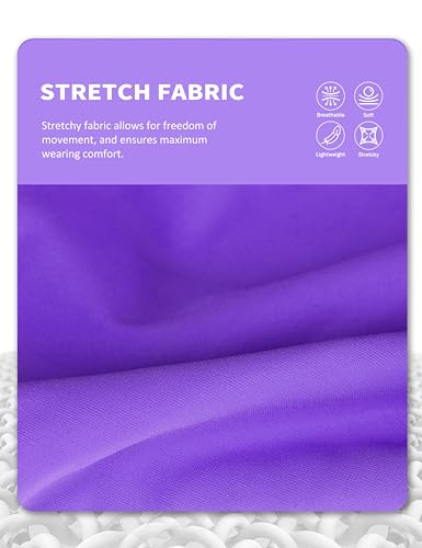 Horse Fly Mask with Forelock Opening Stretch Breathable and Comfortable for Horses UV (Purple / L)