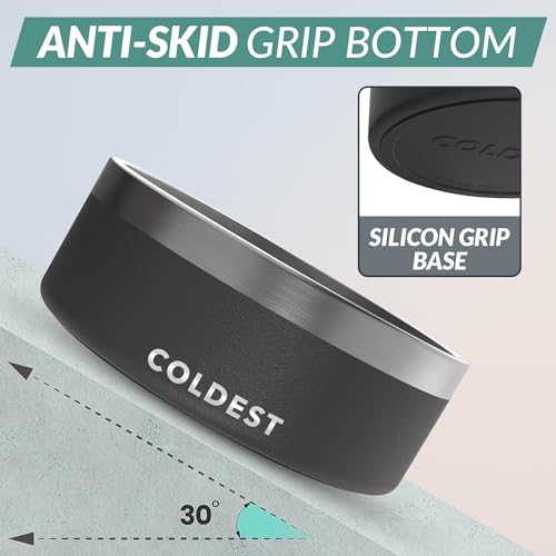 Coldest Dog Bowl (64 oz / Stealth Black)