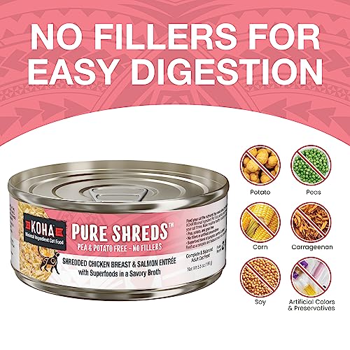 Pure Shreds Chicken and Salmon Entrée for Cats (2.8 Ounce (Pack of 24))