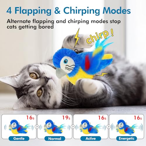 Cat Toys Flapping Bird (Blue)