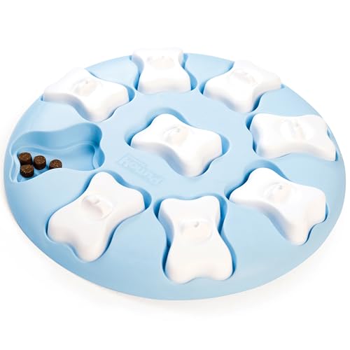 Nina Ottosson Puppy Tornado Dog Puzzle Interactive Treat Puzzle Dog Enrichment Dog Toy for Puppies (Puppy Smart (Light Blue) / 1 Count (Pack of 1))