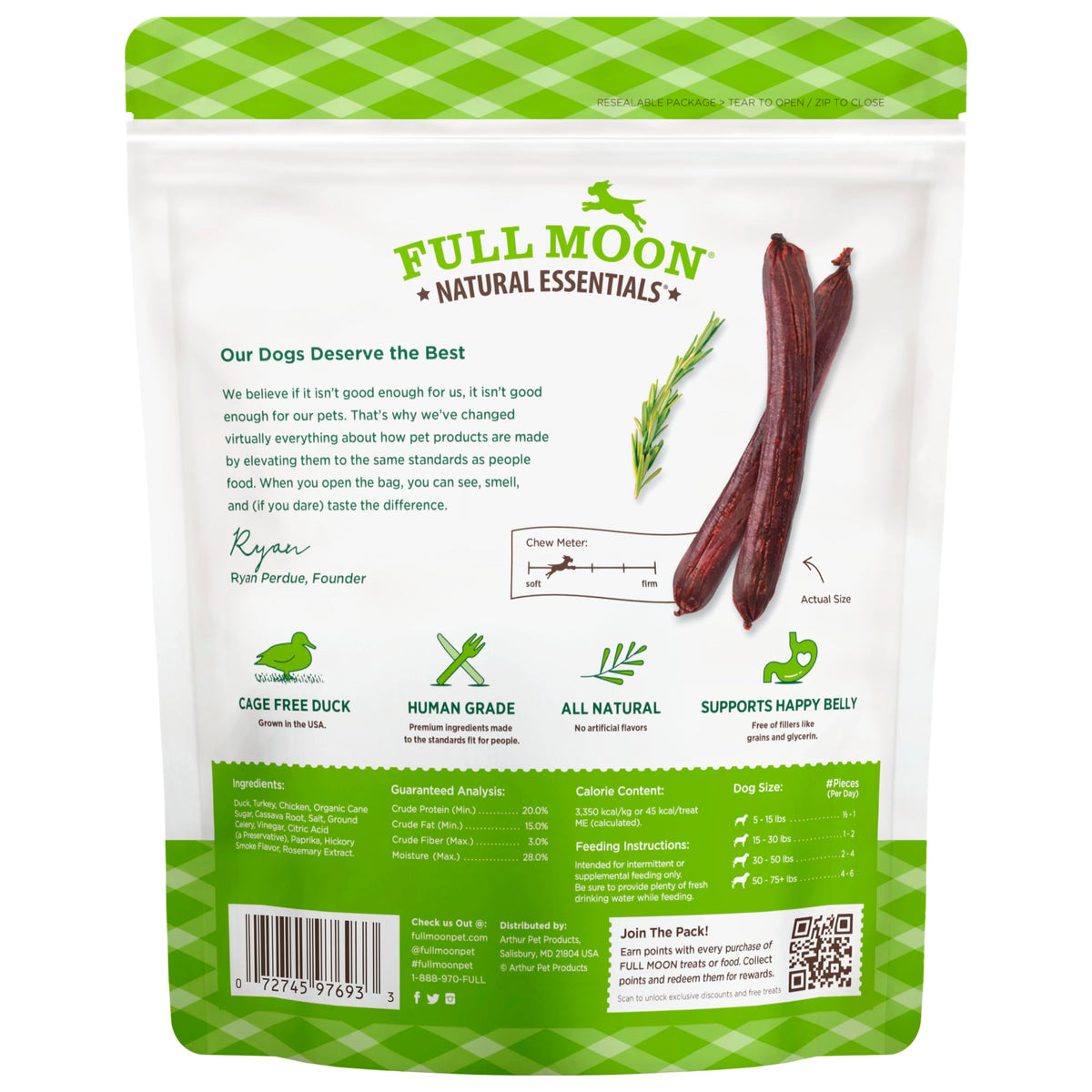 Essential Duck Savory Sticks Dog Treats 14 oz (14 Ounce (Pack of 1))