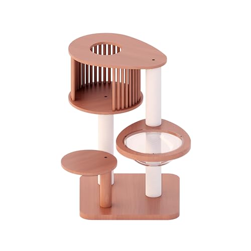 Cat Tree 36.4" Solid Wood Multi (L23.6"xW23.6"xH36.4")
