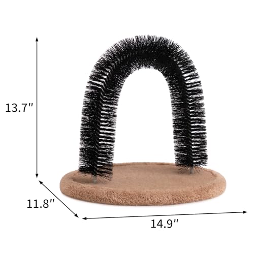 Self Grooming Massager and Scratcher Toy (Tan)