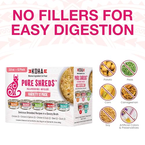 Pure Shreds Cat Variety Pack (2.8 Ounce (Pack of 24))