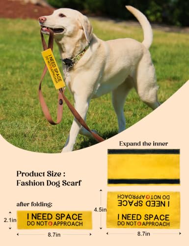 I Need Space Do Not Pet Dog Leash Wrap (Need Space)