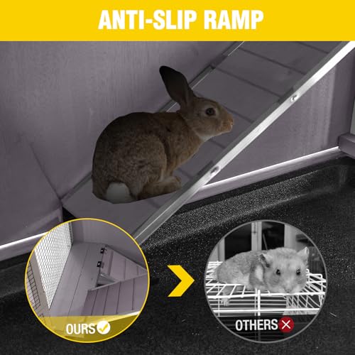 Rabbit Hutch Indoor (Grey2 / 47.2"L x 19.7"W x 42"H)
