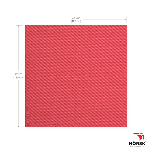 Reversible 3 4" EVA Foam Gym Floor Tiles (Red / Black / 16 Tiles - 64 Sq. Ft.)