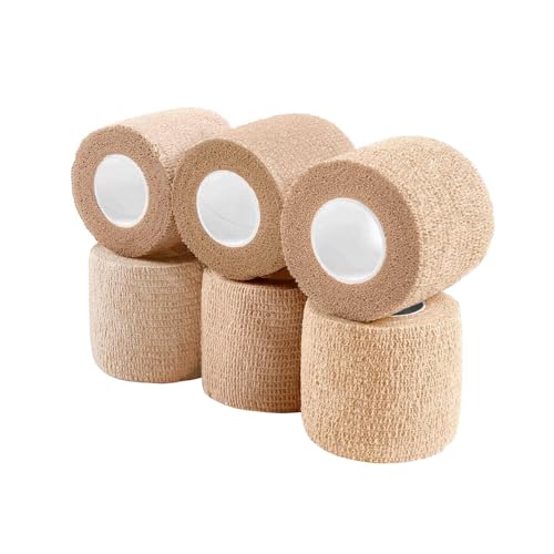 Pet Wrap Self (2 Inch (Pack of 6) / Solid Color, 6 of Beige)