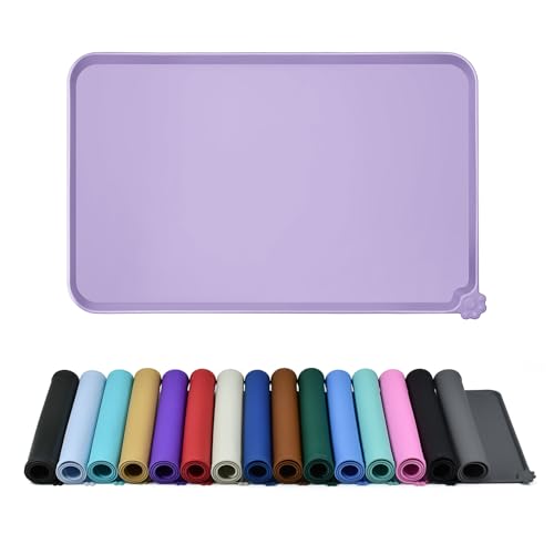 Silicone Pet Feeding Mat (Lilac Purple / 18.5" x 11.5")