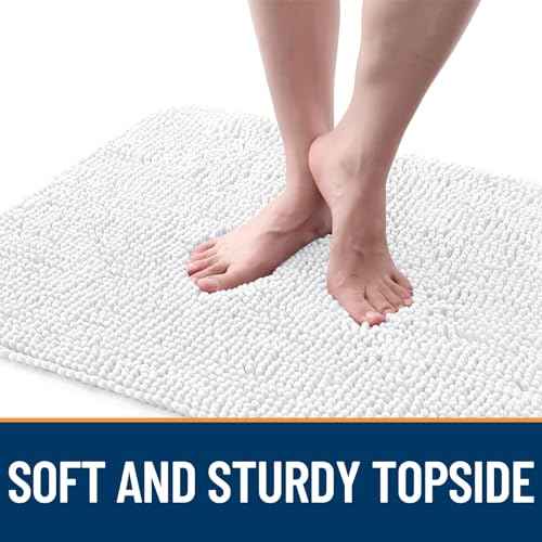 Dog Door Mat for Muddy Paws 47x17 (White / 47" X 17")