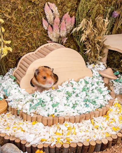 Paper Pellets Hamster Bedding (36L - White/Green Paper Bedding)