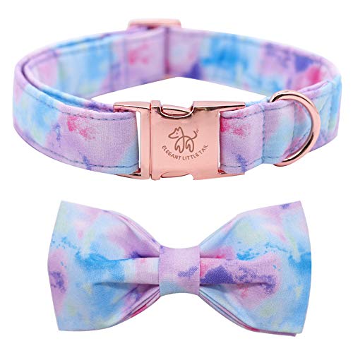 Dog Collar with Bow (Colorful / X-Small (Pack of 1))