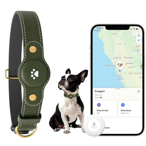 GPS Tracker for Dogs (deep green / L(12.5''-21''))