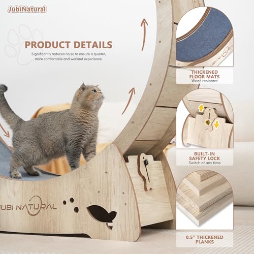 50" XL Cat Exercise Wheel (WOOD / 50")
