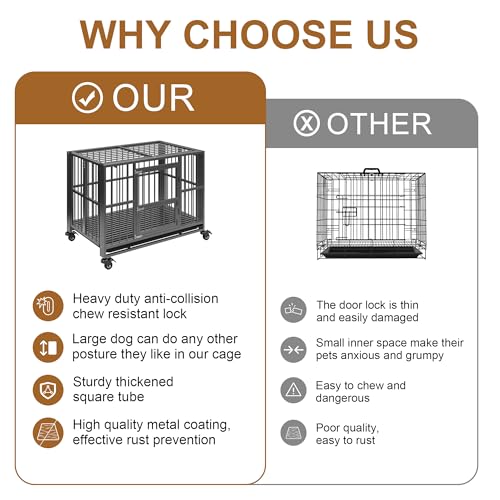 Heavy Duty Dog Crate (38in)