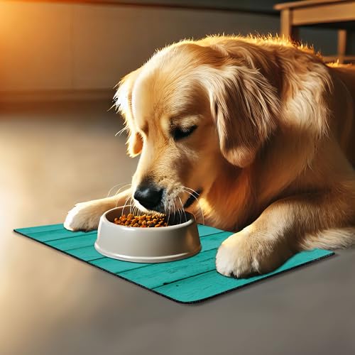 Mint Pet Mat for Food and Water (Green)
