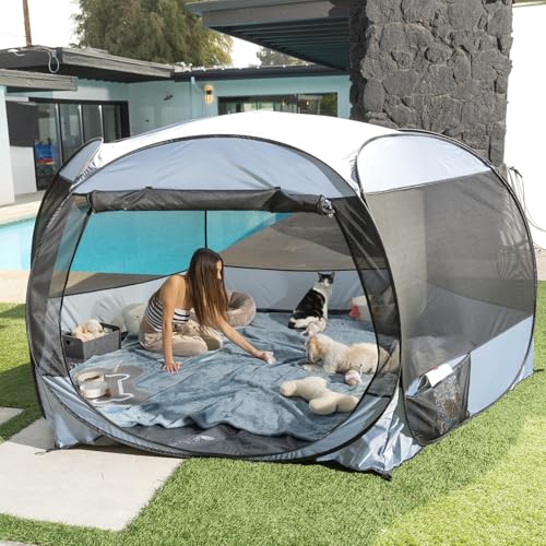 XXLarge Popup Portable Dog Houses (Grey)