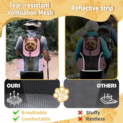 Pet Dog Carrier Backpack (Pink)