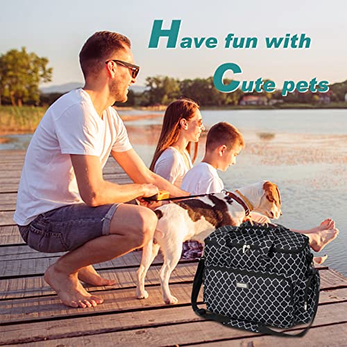 Dog Travel Bag (DLblack / Large)