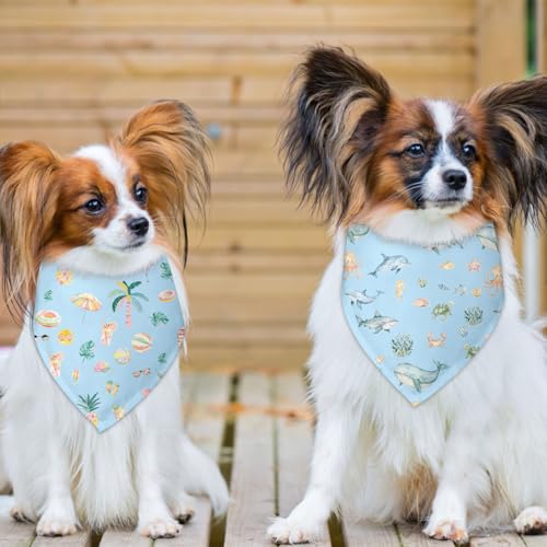 Summer Dog Bandana 2 Pack (H)