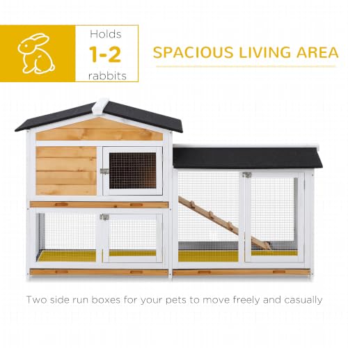 62" Rabbit Hutch (Nature Wood)