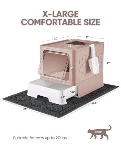 Cat Litter Box with X (Upgrade Coffee)