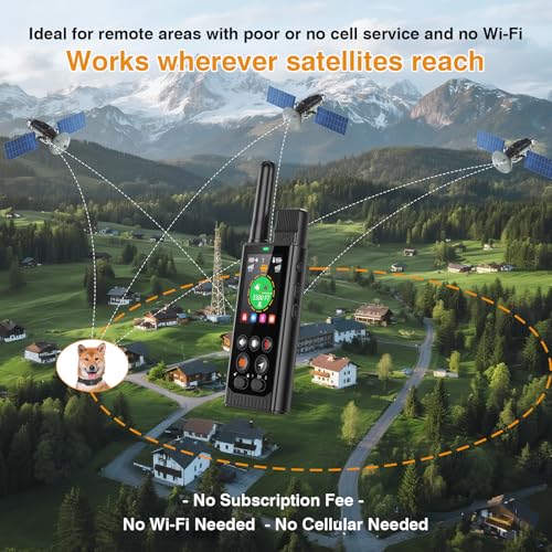 3-in-1 Wireless Dog Fence, Real-Time GPS Tracker & Training Collar (Deep Black)