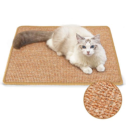 Cat Scratcher Mat (Brown-23.6 x 15.7 Inch)