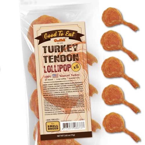 Turkey Tendons for Dogs (2.6 Ounce (Pack of 1))