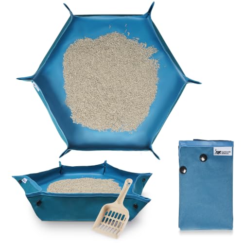 Go Litter™ Portable Travel Litter Box for Cats (Large Tray)