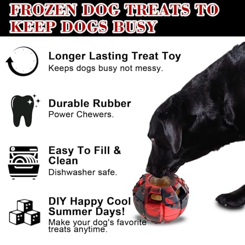 Interactive Dog Chew Toy (red / Large)