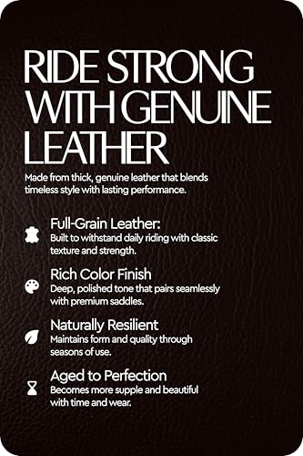 Genuine Stirrup Leathers for English Saddle (Dark Brown / 125)