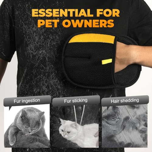 Pet Hair Removal Glove for Cats & Dogs (2PCS)