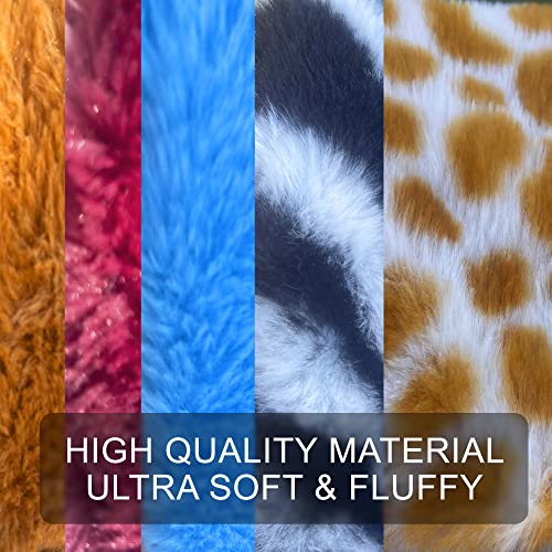 5 Pack Ultra Tough No Stuffing Squeaky Dog Toys for Large Dogs No Mess Interactive Durable Plush Chew Toy Indestructible Dog 6 Layers (5 Pack Premium Furrrr / X Large)