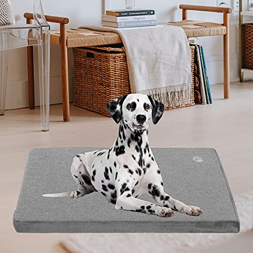 Stylish Dog Bed Mat Dog Crate Pad Mattress Reversible (Grey / XL(41"*28"*3"))