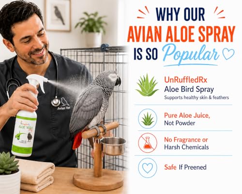 Aloe Vera Bird Spray for Parrots (8 Fl Oz (Pack of 1))