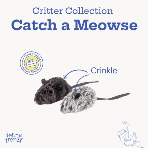 P.L.A.Y. Cute Plush Cat Toys (Catch a Meowse)