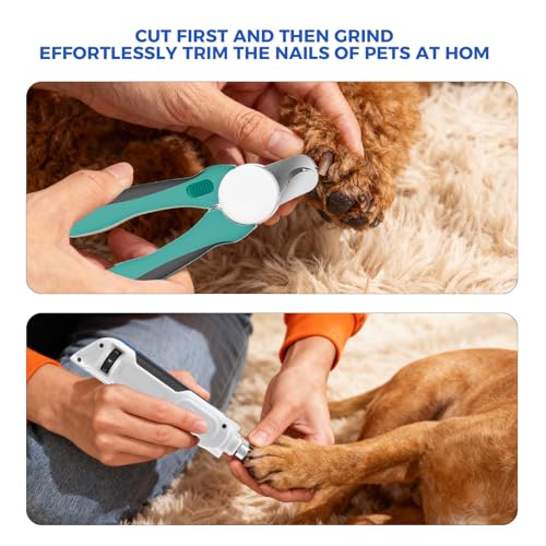 Pet Nail Grinder with Nail Clipper Kit