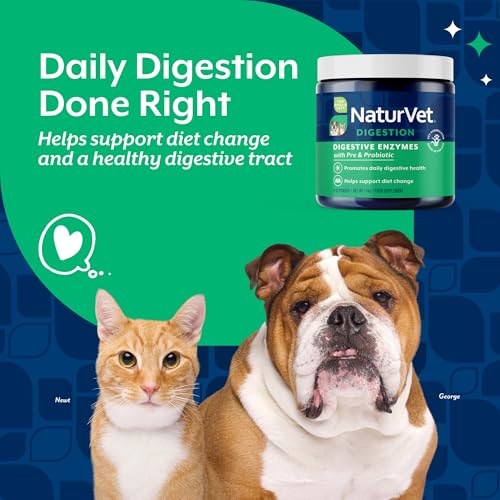 Digestive Enzymes with Pre & Probiotic for Dogs & Cats (4 Ounce)