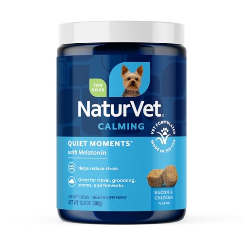 Quiet Moments Calming with Melatonin Dog Supplement (180 Count (Soft Chews))