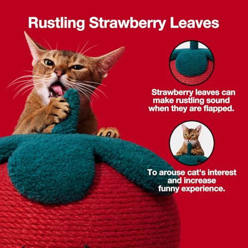 Strawberry Cat Scratching Post (Strawberry Scratching Post)