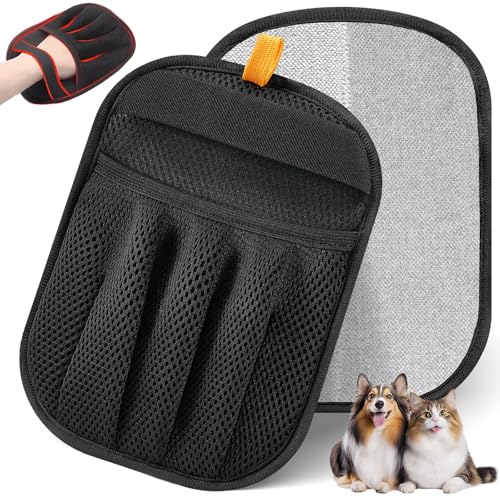 Pet Hair Removal Glove Cat & Dog (Black)