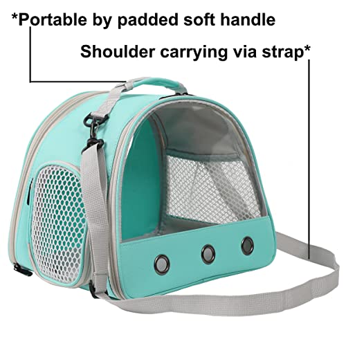 Reptile Travel Carrier Bag with Absorbent Pad Set (Green)