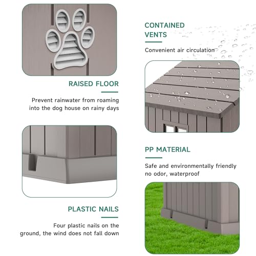 Dog House Outdoor (Gray / 40.87*37.80*38.82)