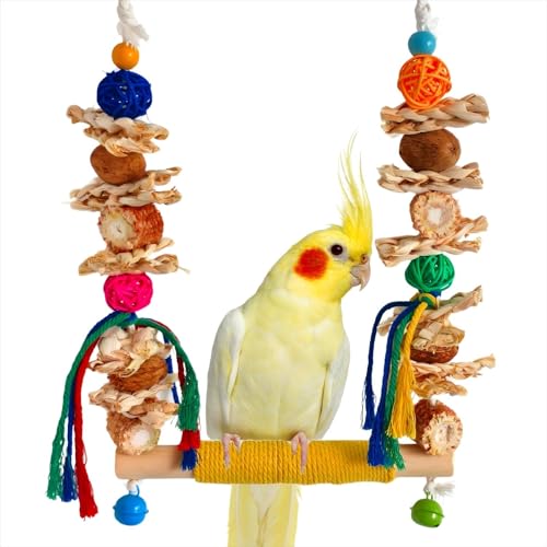 Bird Swings Toys for Parakeets Parrot (M)