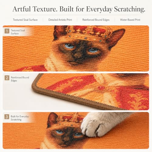 Art Sisal Cat Scratcher Mat (Radiant Cat)