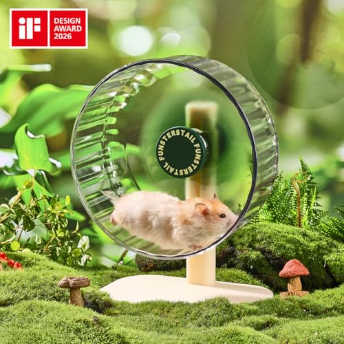 Super Silent Hamster Wheel 10.2 Inch (Avocado Green / Medium(10.4 inch))