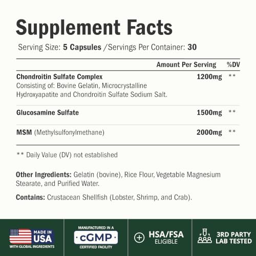 Glucosamine Chondroitin MSM