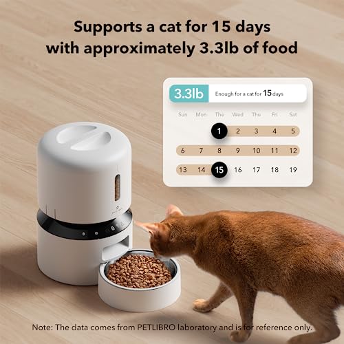 Automatic Cat Feeder (White / 3L-with WiFi)